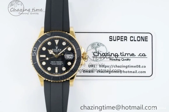 0211 Breathable Yacht-Master 42mm 226658 VSF 1:1 Best Edition 3D Black Ceramic Bezel on Black Rubber Strap VS 2097